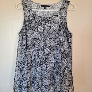 Zac & Rachel Black and White Floral Camisole